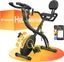 MERACH Bicicleta Estatica Plegable 4 en 1, Monitor LCD y Medicion de Pulso Manual, 16 Niveles