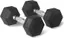 Amazon Basics Mancuernas Hexagonales de Goma