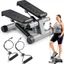 Sunny Health & Fitness Mini Stepper con Bandas de Resistencia